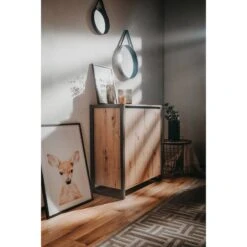 Buffet De Rangement 2 Portes Denver -Red Living 1000214486 200608 14145800005 MOOD DETAILS P000000001000214486 mood