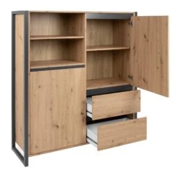 Buffet Haut 2 Portes 2 Tiroirs Denver -Red Living 1000214506 200608 14182400171 DETAILS P000000001000214506