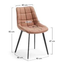 Chaises Capitonnées Kellia (lot De 2) -Red Living 1000216186 200623 13461600193 SKETCH DETAILS P000000001000216186 sketch