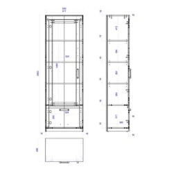 Vitrine Buzan I -Red Living 1000223909 210202 14162100002 SKETCH DETAILS P000000001000223909 sketch