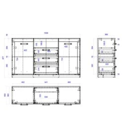 Buffet Buzan -Red Living 1000223919 210202 14163000006 SKETCH DETAILS P000000001000223919 sketch