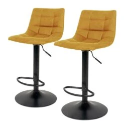 Chaises De Bar Bazian (lot De 2)