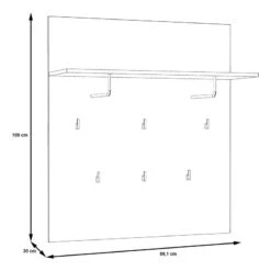 Porte-manteau Mural Egan -Red Living 1000270209 210609 06153700011 SKETCH DETAILS P000000001000270209 sketch