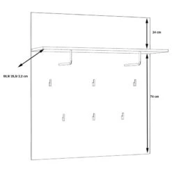 Porte-manteau Mural Egan -Red Living 1000270209 210609 06153700012 SKETCH DETAILS P000000001000270209 sketch