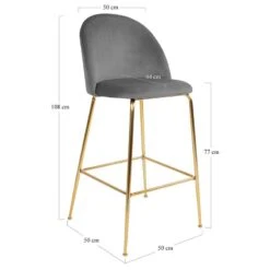 Chaises De Bar Maxou I (lot De 2) -Red Living 1000299407 211012 134455000591 SKETCH DETAILS P000000001000299407 sketch
