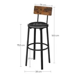 Chaises De Bar Tierce (lot De 2) -Red Living 1000347222 220513 500 SKETCH DETAILS P000000001000347222 sketch