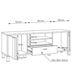 Meuble TV Vallegrande II -Red Living 1000356704 220603 501 SKETCH DETAILS P000000001000356704 sketch
