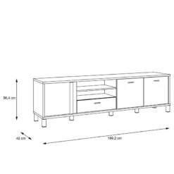 Meuble TV Vallegrande I -Red Living 1000356705 220603 500 SKETCH DETAILS P000000001000356705 sketch