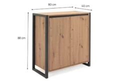 Buffet De Rangement 2 Portes Denver -Red Living 8bce95cfbd6b44d49680ec75299aebb2