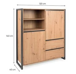 Buffet Haut 2 Portes 2 Tiroirs Denver -Red Living f49ec9c61005463ca1d768a7a0411271.cropped 200 0 872 852.processed