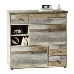 Ensemble De Vestibule Tapara (5 éléments -Red Living garderoben set tapara i 5 teilig braun grau 4383100