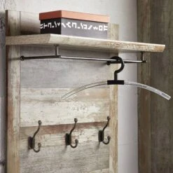 Panneau Porte-manteaux Tapara II -Red Living garderoben set tapara i 5 teilig braun grau 4383168