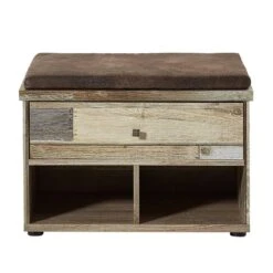 Banc De Vestibule Tapara I (avec Coussin -Red Living garderobenbank tapara i braun grau 4383552